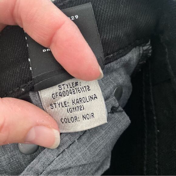 GRLFRND The Karolina Button Fly High Waist Black denim jeans 27 - Picture 5 of 7